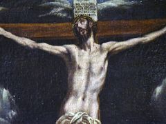 18B Christ on the Cross - El Greco 1605-10 detail Sacristy Toledo Cathedral Spain