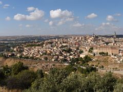 01A Toledo panoramic view San Martin bridge, Seminary of San Ildefonso, Toledo Cathedral from Mirador del Valle Toledo Spain