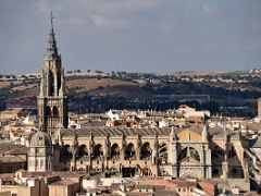 05A Toledo Cathedral from Mirador del Valle Toledo Spain