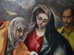04B The Holy Family - El Greco 1586-88 Detail St Anne, Mary and Joseph Museum of Santa Cruz Toledo Spain