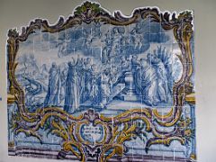 07B Panel of Azulejos - Lisbon 1770-80 tile panel with a scene from the Assumption of the Virgin Museum of Santa Cruz Toledo Spain