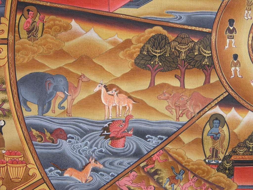 Tibetan Buddhism Wheel Of Life 06 04 Animals