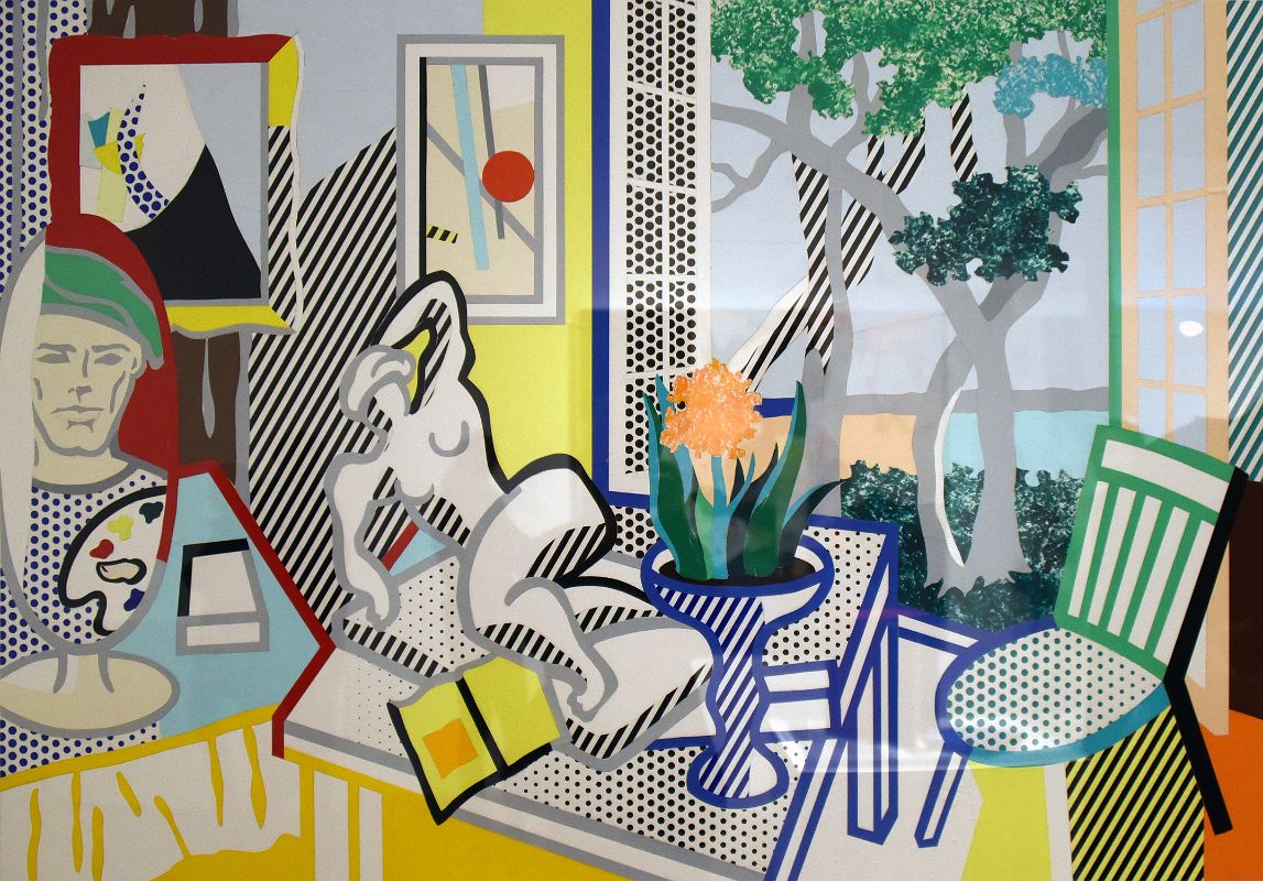 Roy Lichtenstein Bellagio Hotel Mural Still Life With Reclining Nude Study 1997 From The Roy Lichtenstein Foundation Collection At New York Met Breuer Unfinished