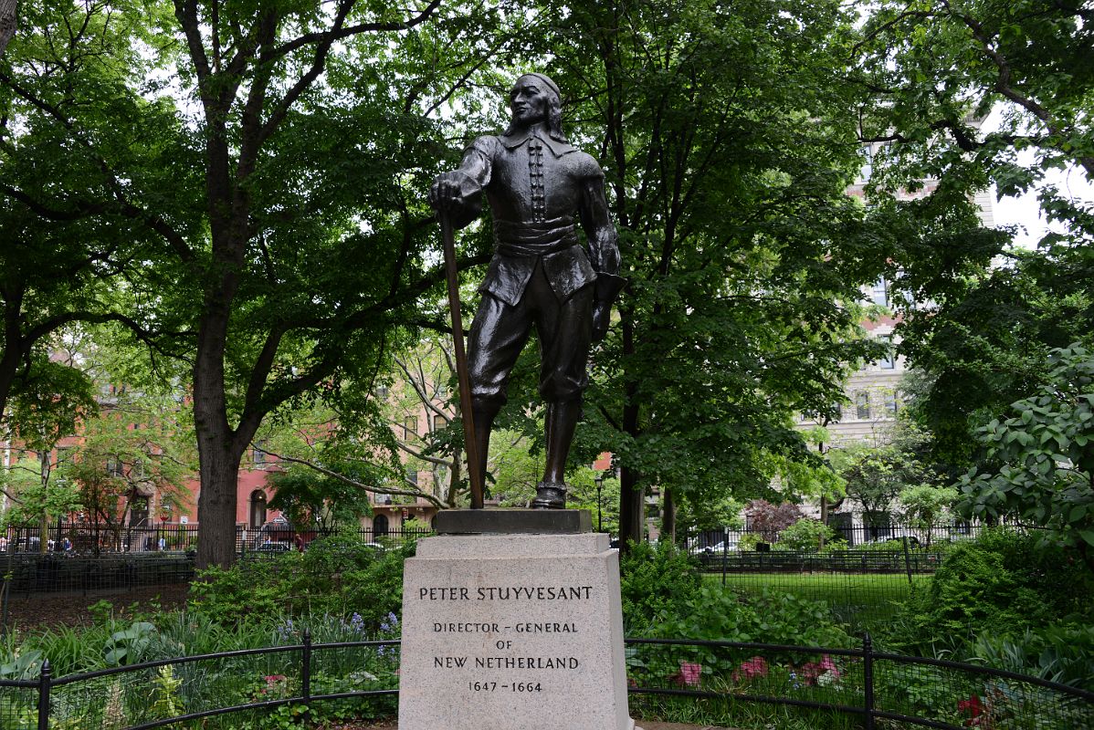 15-2 Peg-leg Statue of Peter Stuyvesant By Gertrude Vanderbilt Whitney In  Stuyvesant Square Near Union Square Park New York City