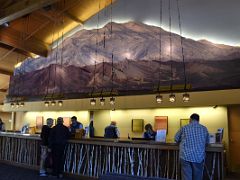 02A A Large Image Of Denali Mount McKinley Above The Main Reception In The Denali Princess Wilderness Main Lodge Very Near The Denali National Park Entrance