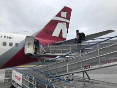 01B We Board The Airplane From The Tail Because Cargo Is In The Front From Ottawa To Iqaluit Baffin Island Nunavut Canada For Floe Edge Adventure