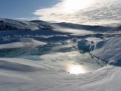 01E A Small Lake Has Formed From The Melting Ice Next To Bylot Island On Our Walk On Bylot Island On Day 4 Of Floe Edge Adventure Nunavut Canada