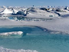 01F A Balloon Floats Over The Ice Viewed From Bylot Island On Day 4 Of Floe Edge Adventure Nunavut Canada