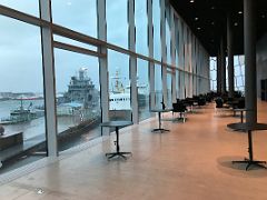 06A Ships in the harbour from Eyri meeting area Harpa Concert Hall Reykjavik Iceland