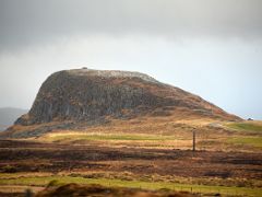 09B Helgafell (holy mountain) 73m high from road 58 on Snaefellsnes Peninsula drive nearing Stykkisholmur Iceland