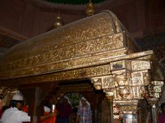 33 Agra Fatehpur Sikri Tomb of Salim Chishti Inside Canopy With Mother-Of-Pearl Inlay