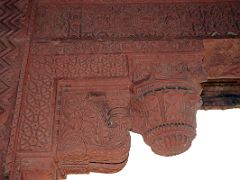 13 Agra Fatehpur Sikri Panch Mahal Pillar Capital Contains Beautiful Carved Designs