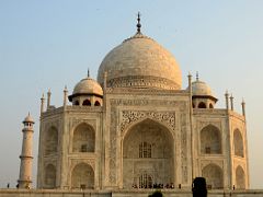 Agra Taj Mahal 17 Taj Mahal Close Up From Garden At Sunrise