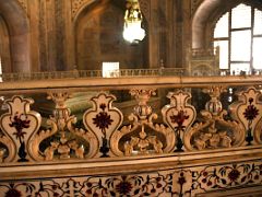 Agra Taj Mahal 26 Taj Mahal Mausoleum Interior Inlay Railing Next To Cenotaphs