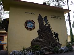 05C May You Climb From Peak To Peak Sign On The Wall Of The Himalayan Mountaineering Institute In Darjeeling Near Sikkim India