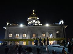 06A Side View Of The Gurdwara Bangla Sahib At Night Delhi India