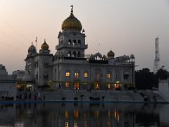 03B The Gurdwara Bangla Sahib Is Reflected In The Sarovar In The Light Of Pre-Sunrise Delhi India