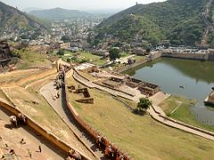 05 Jaipur You Can Ride An Elephant Up To Amber Fort With Amber Village And Lake Maotha