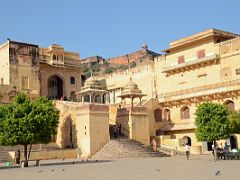 09 Jaipur Amber Fort Looking Up To Singh Pol Lions Gate