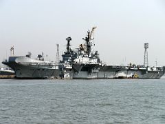 06 INS Viraat R22 is a Centaur-class aircraft carrier in service with the Indian Navy From The Boat To Elephanta Island