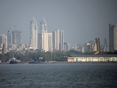 08 Buildings Next To Harbour From The Boat To Elephanta Island