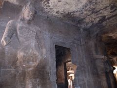 34 Two Dvarapalas Gatekeepers Of The South Gate At The Central Shiva Shrine In The Main Cave At Mumbai Elephanta Island