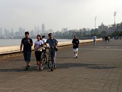 06 Strolling Along Mumbai Marine Drive Near Nariman Point In The Early Morning