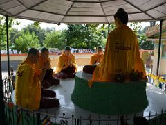 07A Statues Re-enacting Buddha Giving His First Sermon To His Five Disciples At Mulagandha Kuti Vihara Sarnath India