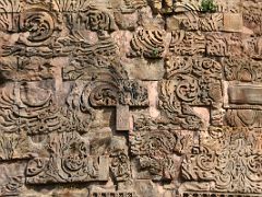 02C Carvings On The Wall Of Dhamek Stupa At Sarnath India