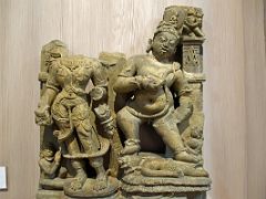 13 Jambhal and Vasudhara 10-11C Statue In Sarnath Archeological Building India