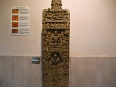 16A Life Scenes of Buddha 6C Pillar In Sarnath Archeological Building India