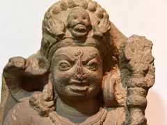 24B Bhairava Terrific Aspect Of Shiva 6C Close Up In Sarnath Archeological Building India