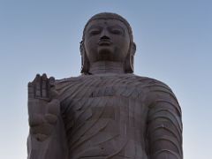 02B The Giant Buddha Statue Close Up At The Thai Temple At Sarnath India