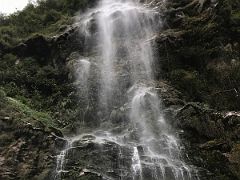 05A Bhewma Falls Cascades Down In A Broad Shower Of Water Next To The Road From Chungthang To Lachung Sikkim India