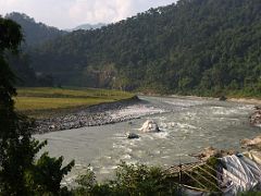 12C The NH10 Highway Contours Around The Teesta River As It Nears Rangpo On The Way To Toward Gangtok Sikkim