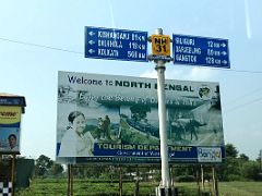 02A NH31 Traffic Sign Showing Gangtok Sikkim Is 128km From Bagdogra Airport