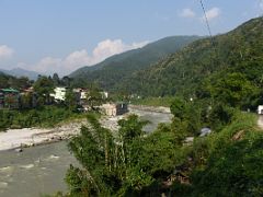 10C Looking Across The Teesta River To The Twin Village Of Melli On The Way From Bagdogra Airport To Gangtok Sikkim