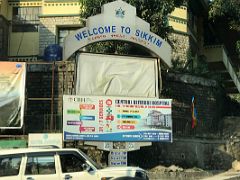 13C Welcome To Sikkim Rangpo Nagar Panchyat Sign On The Way To Gangtok Sikkim