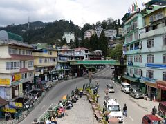 02B Highway 10 Snakes Through Gangtok Sikkim India From Pedestrian Overpass To MG Marg