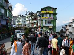 05B People Mill About On The MG Marg Shopping Area Of Gangtok Sikkim India