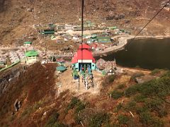 11B Looking Back At The Tsomgo Passenger Ropeway Terminal As I Took The Cable Car To See A Higher View Of Tsomgo Lake Sikkim India