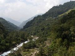 06E Looking Down The Bakcha Chu River From The New B-III Bakcha Chu Modern Bridge On The Drive To Mangan And Lachen Sikkim India