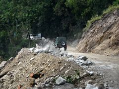 11B A Landslide Across The Highway As We Near Mangan On Our Way To Lachen Sikkim India