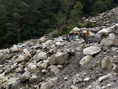 14B Another Landslide Across The Highway Just After Mangan On The Drive To Chungthang And On To Lachen Sikkim India