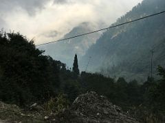 07B Clouds Swirl Around The Hills As We Near Lachung Sikkim India On The Drive From Chungthang