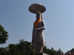 07B Statue Of Pandit Madan Mohan Malaviya Who Planned Shri Vishwanath Mandir On The Campus Of Banaras Hindu University BHU In Varanasi India