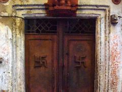 11A Door To A Temple In Varanasi Old Town India