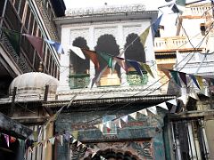 14 A Green Door And Carved Windows On A Small Temple In Varanasi Old Town India