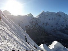 05A Makalu, Num Ri, Baruntse From The Fixed Ropes On The Climb To The Island Peak Summit