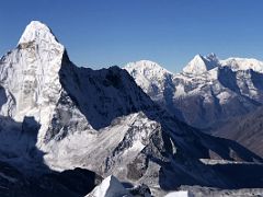 09A Ama Dablam 6814m, Karyolung 6530m, Khatang 6790m, Numbur 6958m, Kongde Ri 6186m From Island Peak Summit 6189m